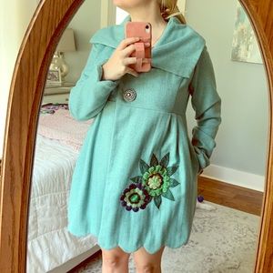 Judith March Aqua colored Pea Coat